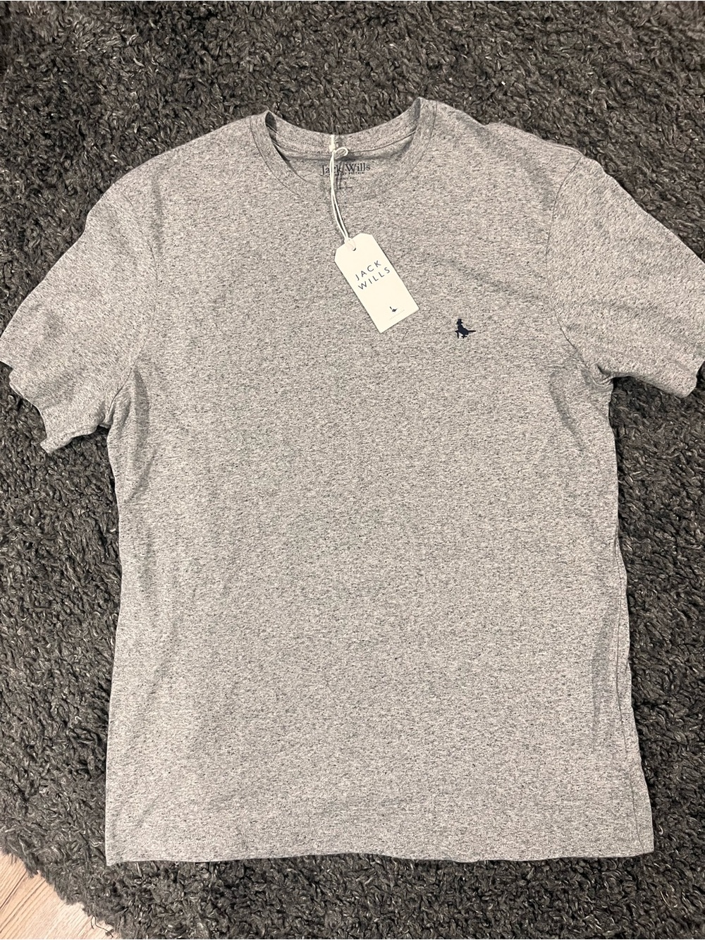 Jack Wills Men's Grey Crew Neck T-Shirt Large